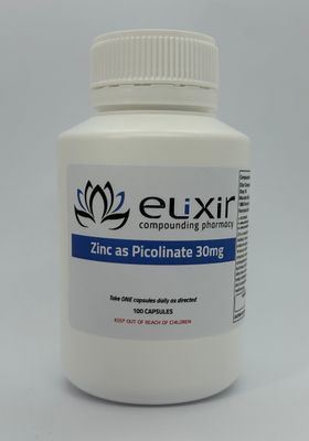 Zinc as Picolinate 30mg - 100 Capsules