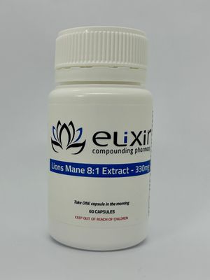 Lions Mane 8:1 Extract 330mg - 60 Capsules
