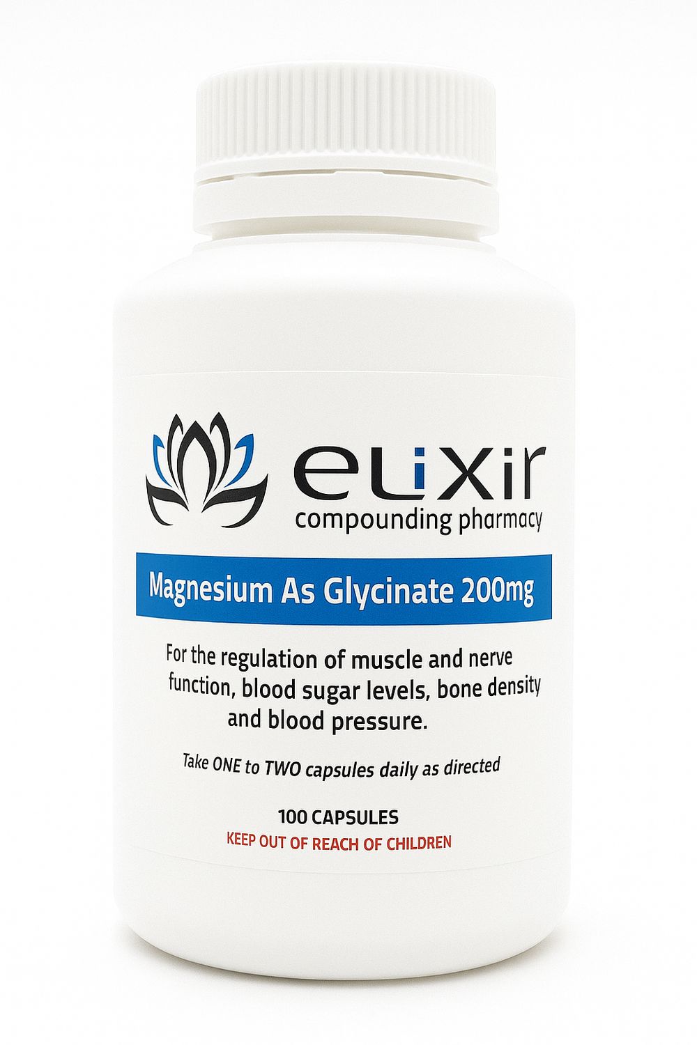 Magnesium 200mg (as Glycinate) 100 Capsules