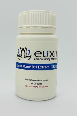 Lions Mane 8:1 Extract 330mg - 60 Capsules