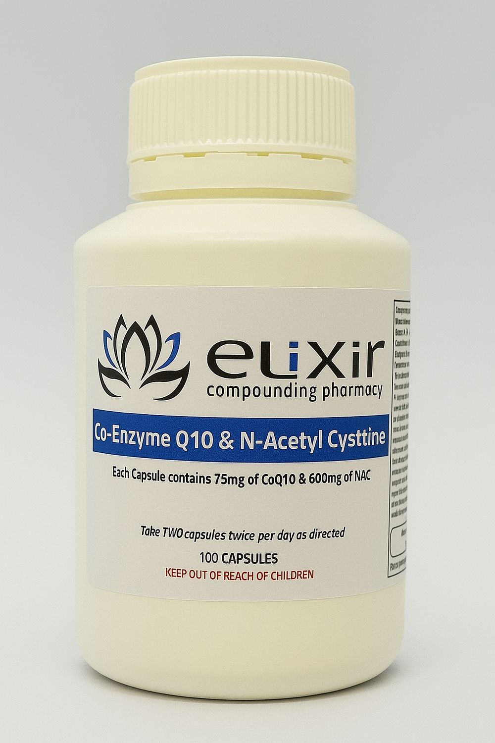 Coenzyme Q10 &amp; N-Acetyl Cysteine 100 Capsules