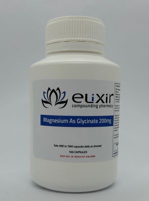 Magnesium 200mg (as Glycinate) 100 Capsules