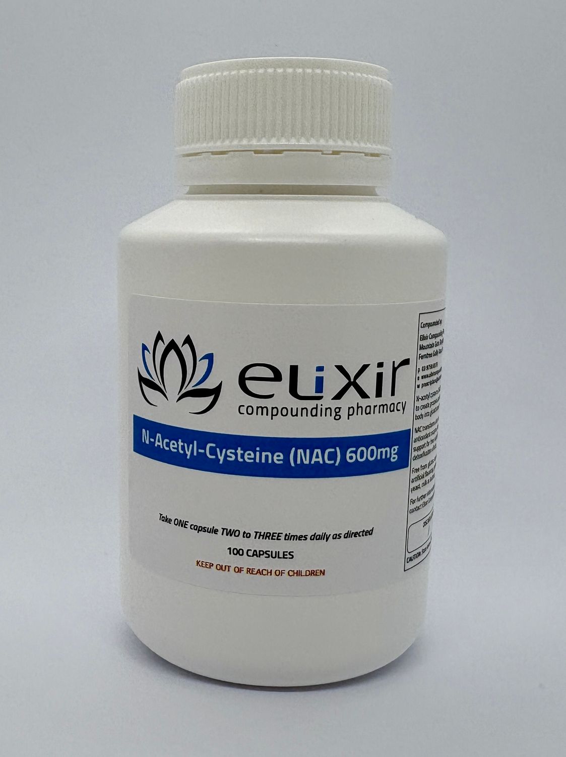 NAC (N-Acetyl Cysteine) 600mg - 100 Capsules