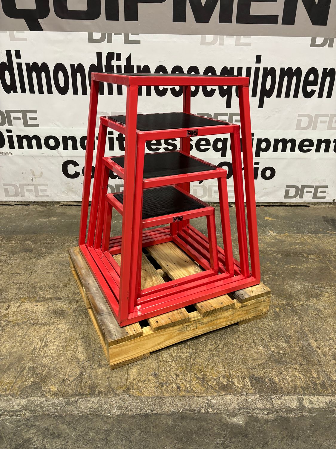 Stackable metal Plyo Box Set