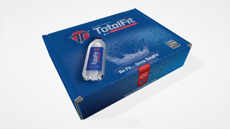 TOTALFIT Alkaline Premium Water | VIP Case  4 Bottles. 16.9oz