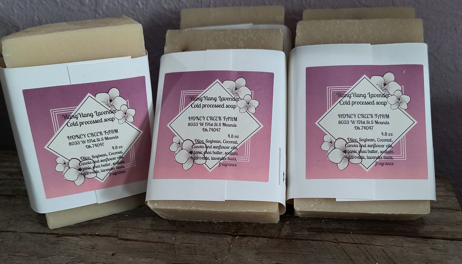 YLANG YLANG LAVENDER COLD PROCESSED SOAP