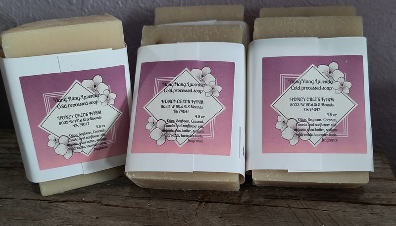 YLANG YLANG LAVENDER COLD PROCESSED SOAP