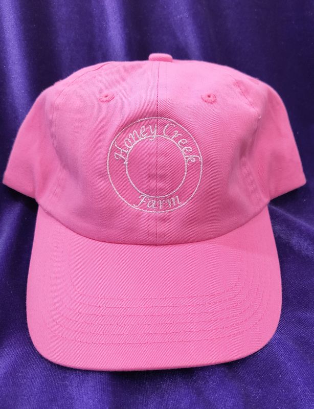 Pink Cotton Twill Hat with Logo