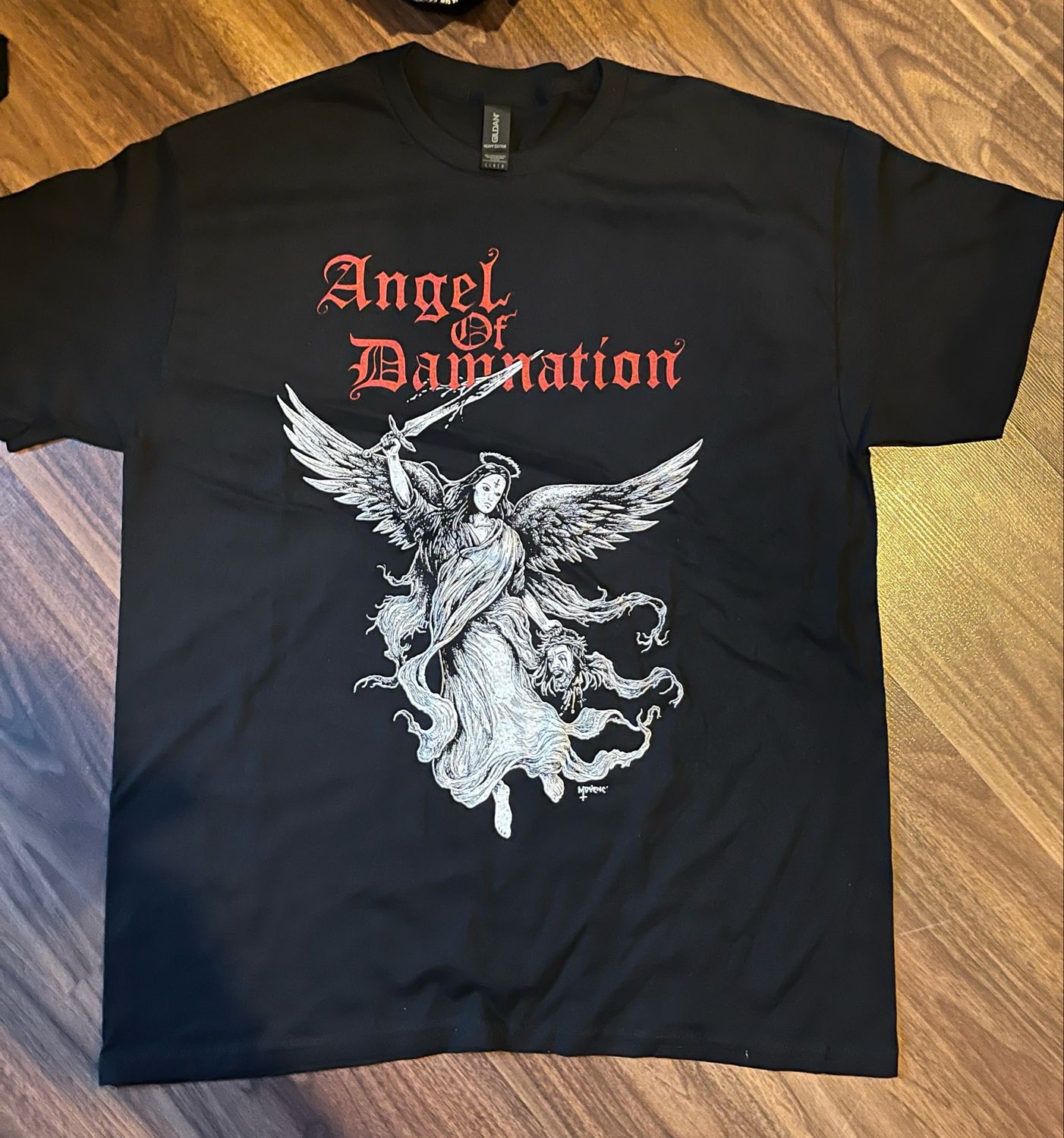 ANGEL OF DAMNATION - Etheral Blasphemy T-SHIRT (Size XL)