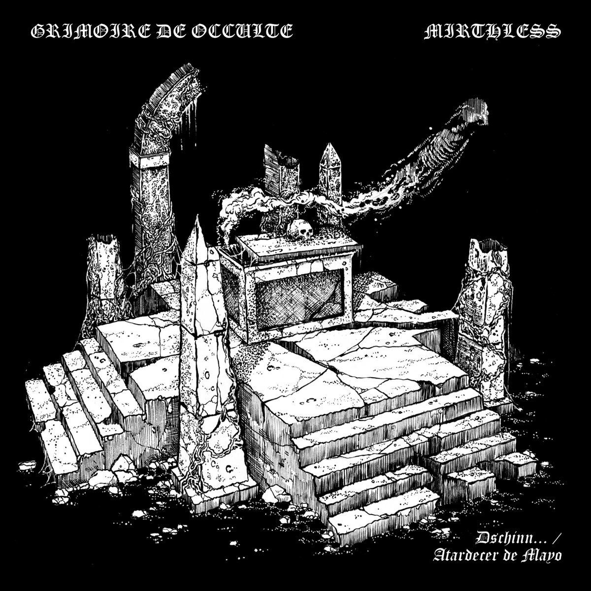 GRIMOIRE DE OCCULTE / MIRTHLESS Split 7“ EP