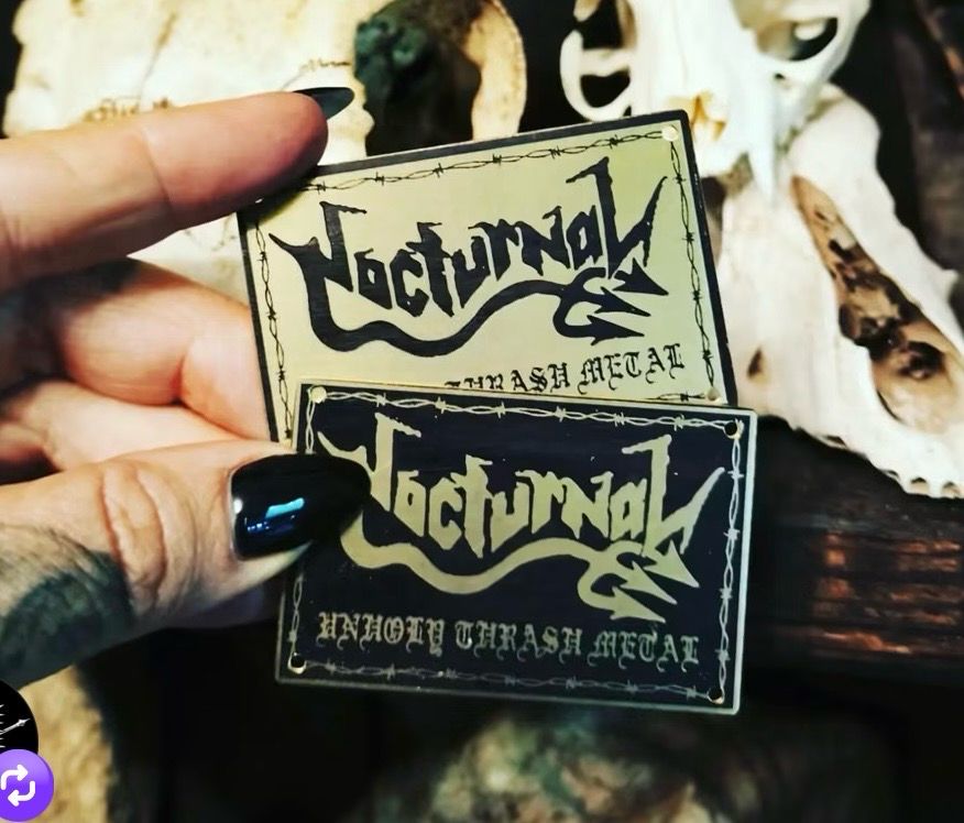 NOCTURNAL - Metal Patch (Black)