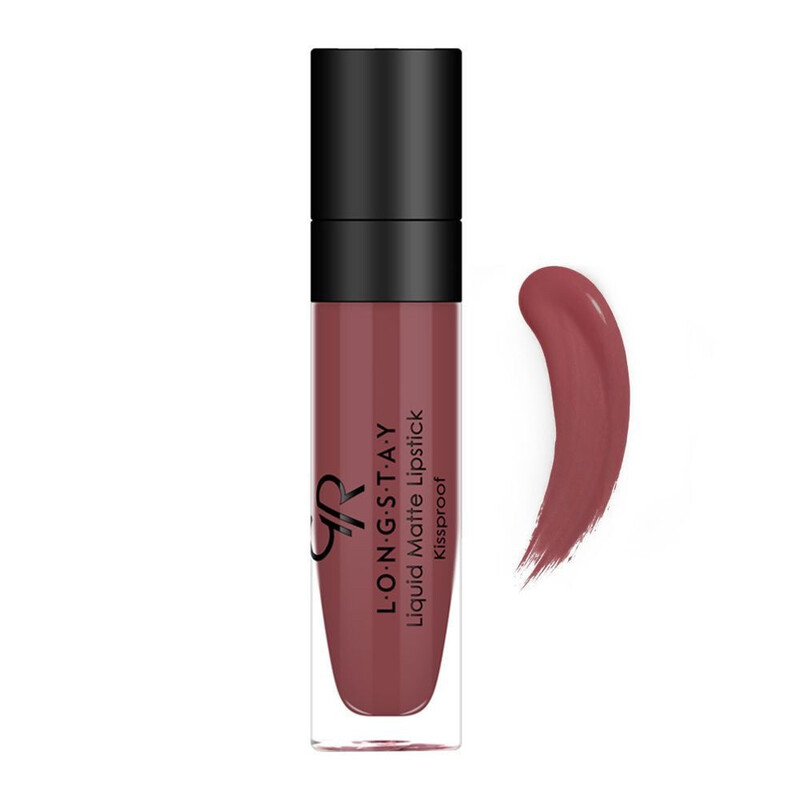 روج مطفي وثابت من قولدن روز رقم 20 golden rose longstay liquid matte lipstick