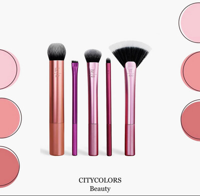 مجموعة فرش المكياج الاساسية من ريل تكنيك – 5 فرش