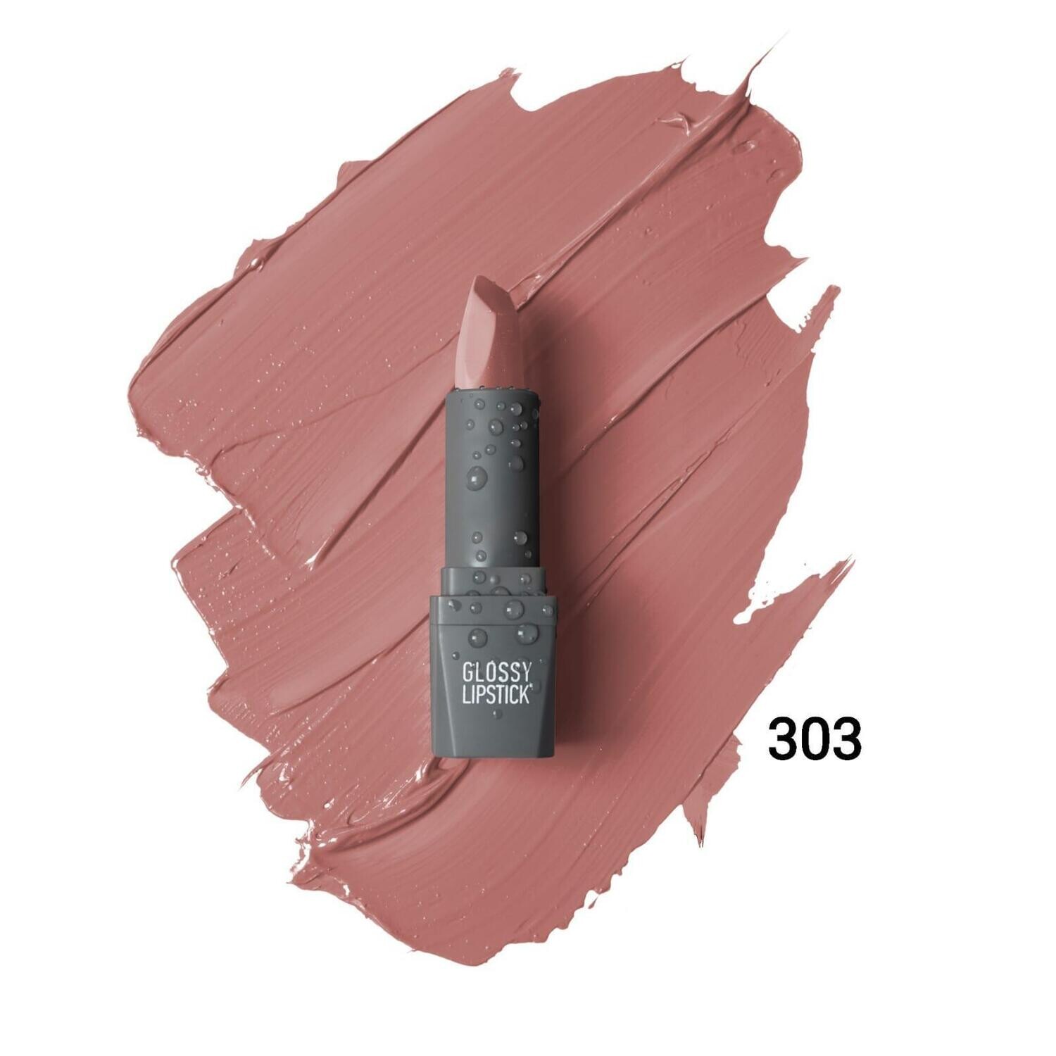 Glossy Lipstick – 303 – Nude Rose