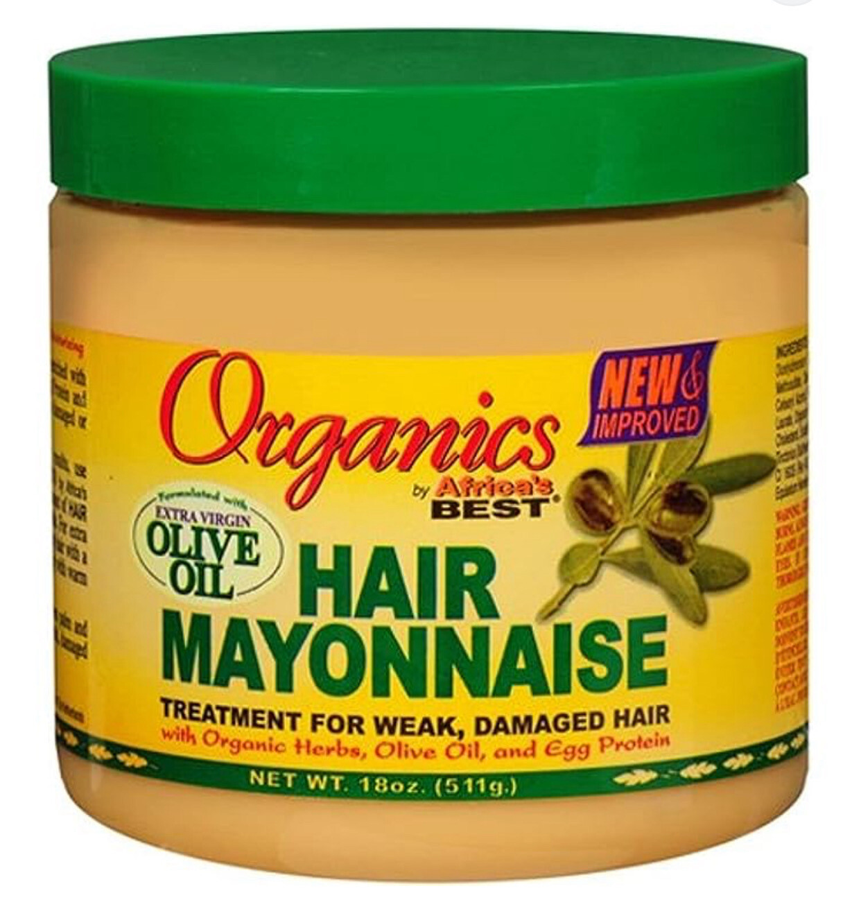 Extra virgin oil hair mayonnaise