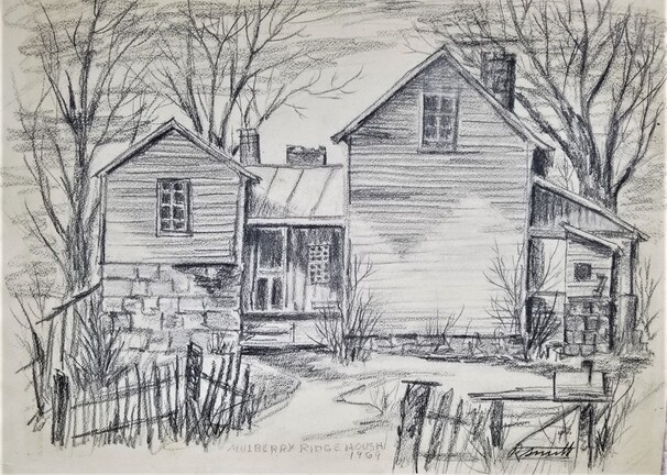 Mulberry Ridge Home, Upshur County [original drawing]