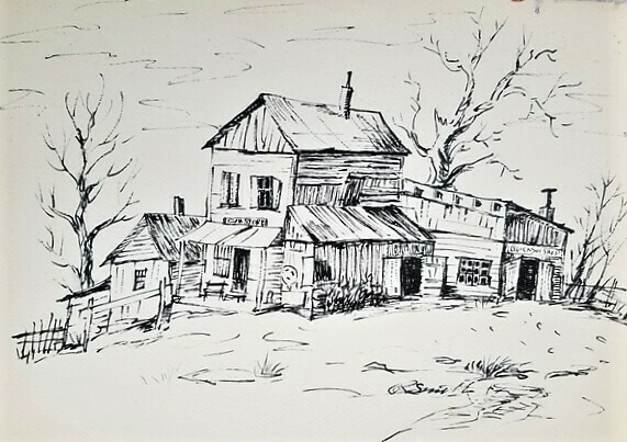 Blacksmith Shop in Buckhannon (Original Ink drawing)