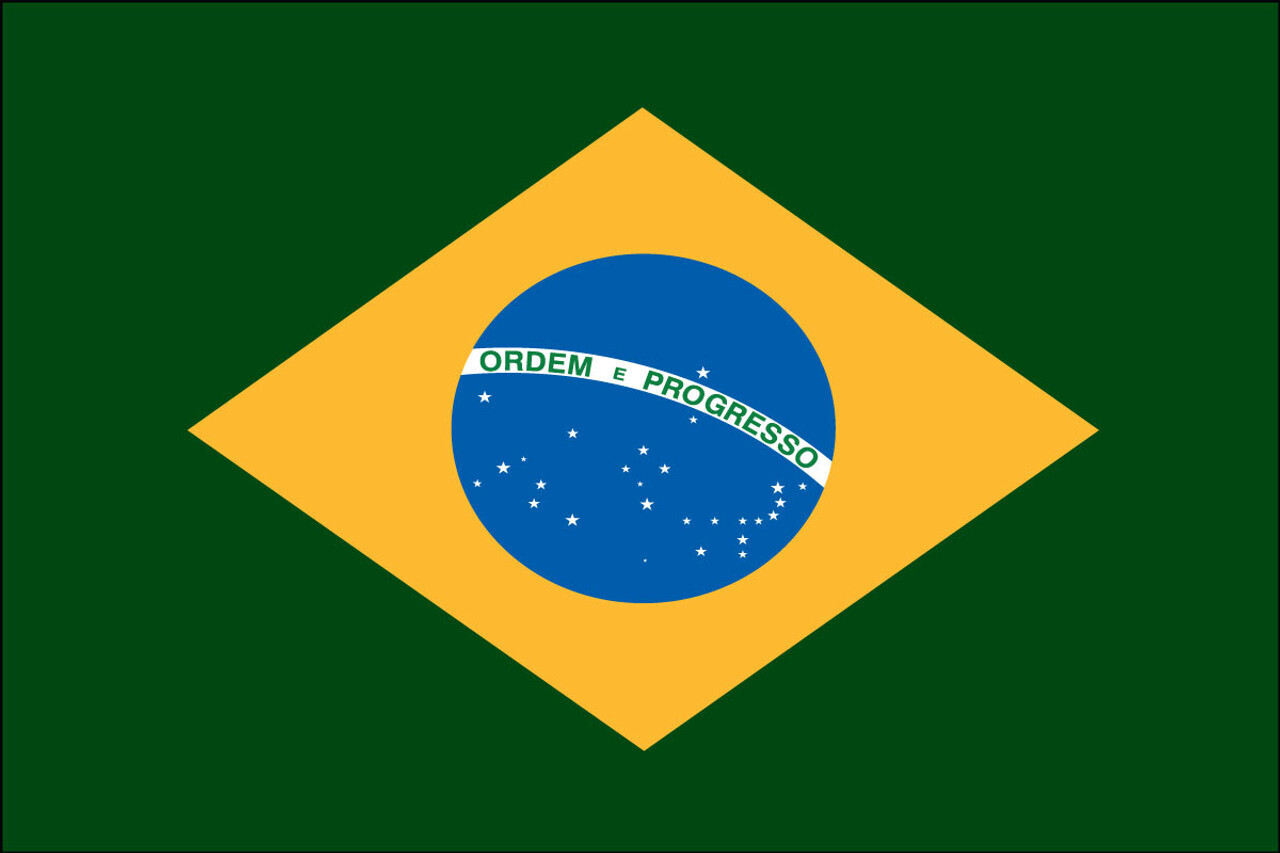 Brazil flag, nylon, size 4&#39;x6&#39;