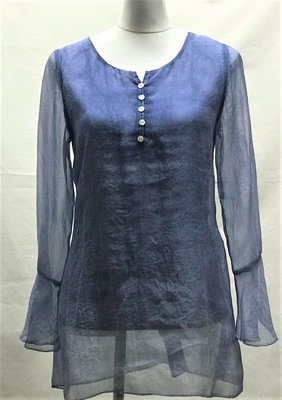 Tie Dyed Top with Button in Front Tie Dyed Top with Button in Front