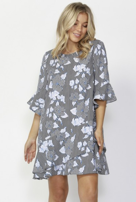 Earn your stripes ruffle dress Earn your stripes ruffle dress