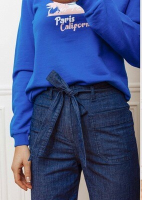 Pantalon denim taille haute La Petite Etoile Pantalon denim taille haute La Petite Etoile