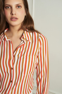 Chemise rayures viscose La Petite Francaise Chemise rayures viscose La Petite Francaise