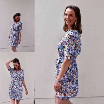 Robe courte imprimé fleuri Garance Robe courte imprimé fleuri Garance