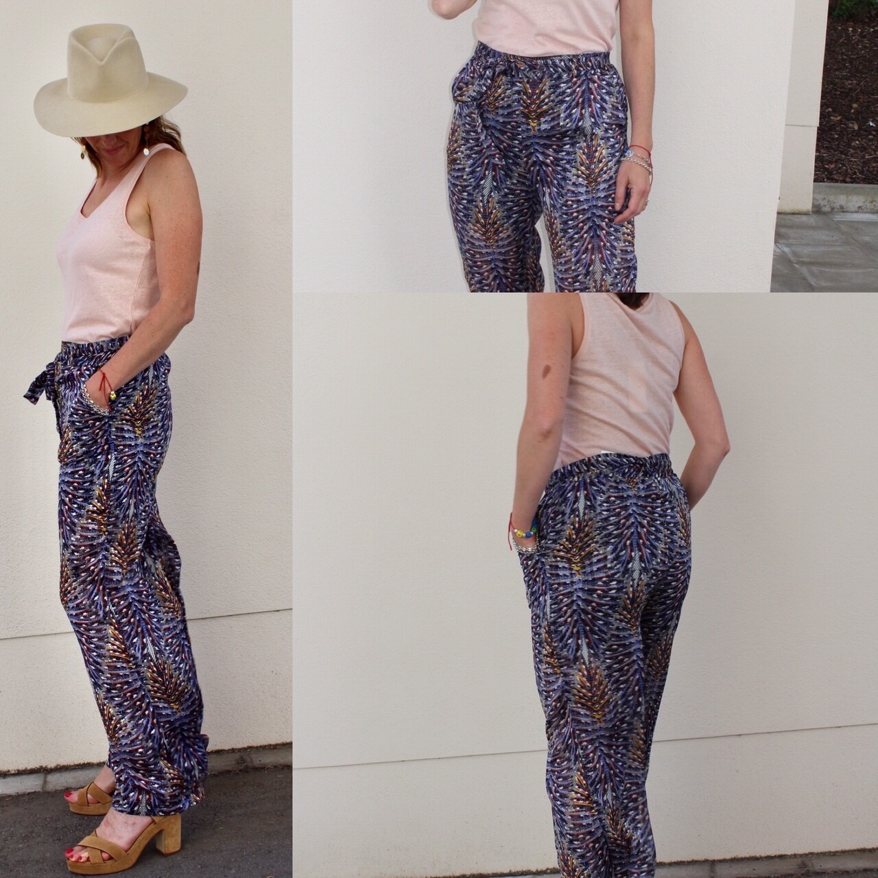 Pantalon fluide voile imprimé afro Lenny B Pantalon fluide voile imprimé afro Lenny B
