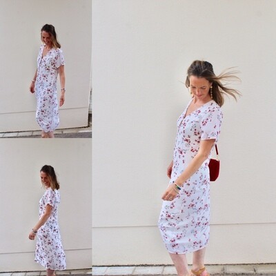Robe légère longue imprimé fleurs Garance Robe légère longue imprimé fleurs Garance