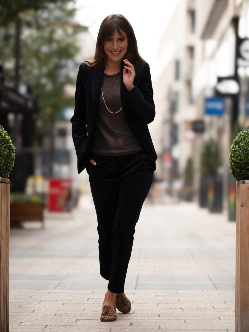 Pantalon velours noir