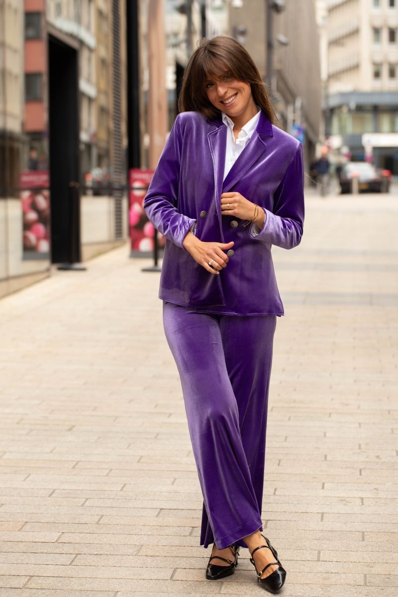 Pantalon velours fluide