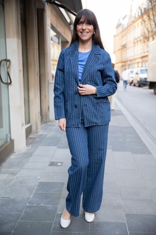Veste blazer en denim