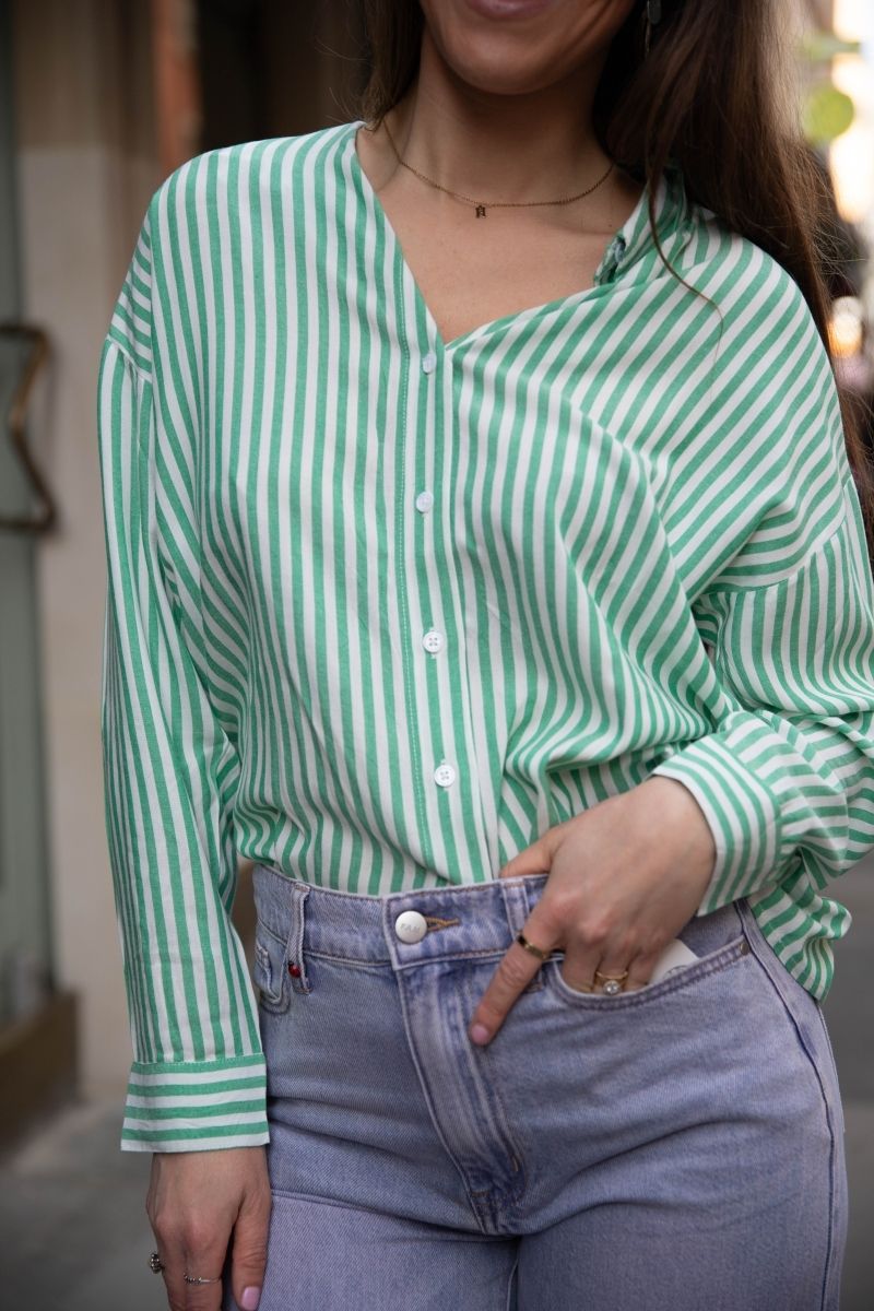 Chemise à rayures