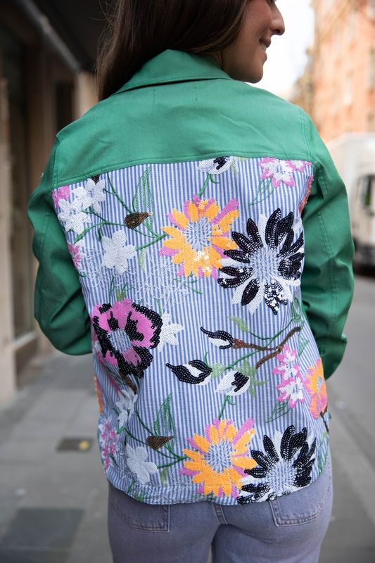 Veste brodée dos