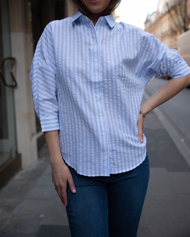 Chemise rayée fluide