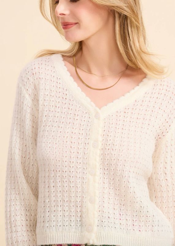 Cardigan manches longues