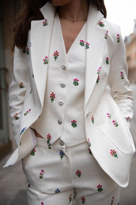 Veste imprimée fleurs