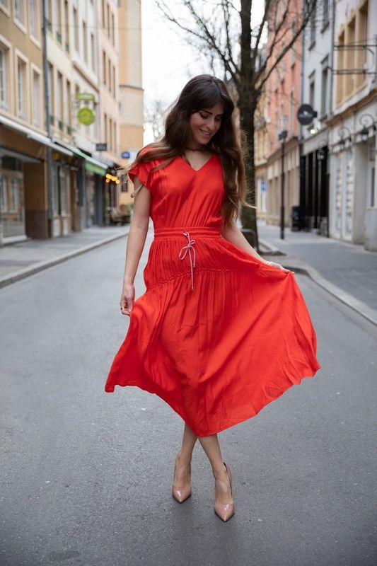 Robe à volants