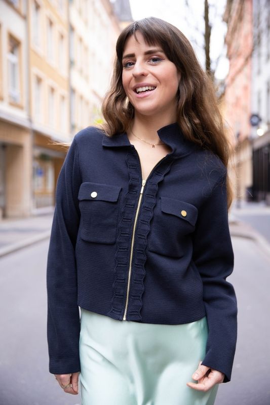 Gilet court zippé