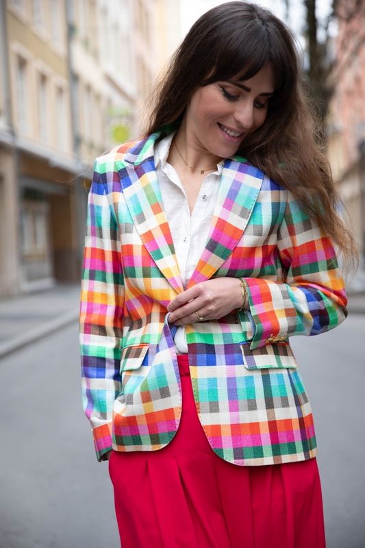 Veste à carreaux