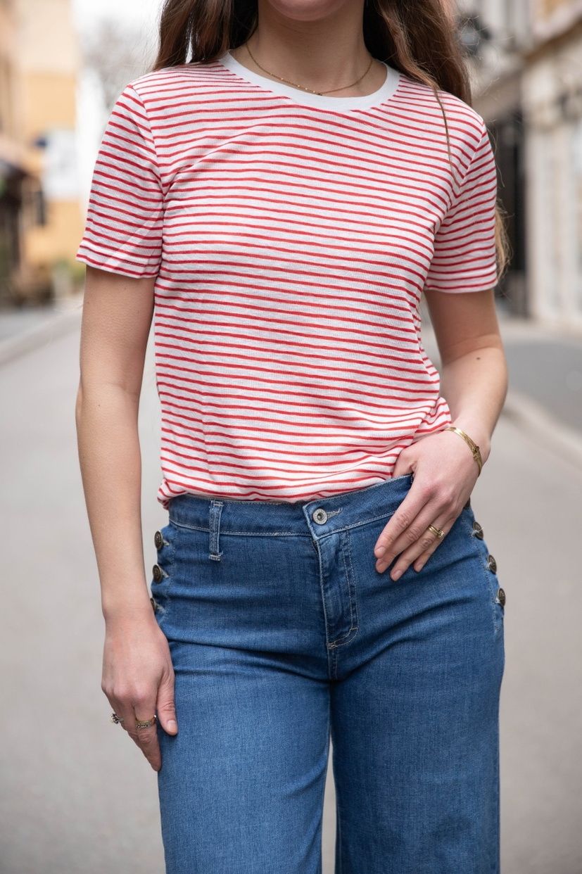 T-shirt à rayures