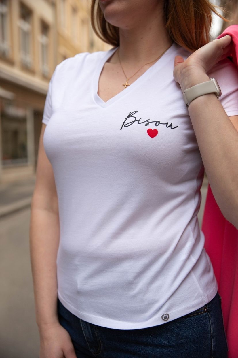T-shirt &quot;bisou&quot;