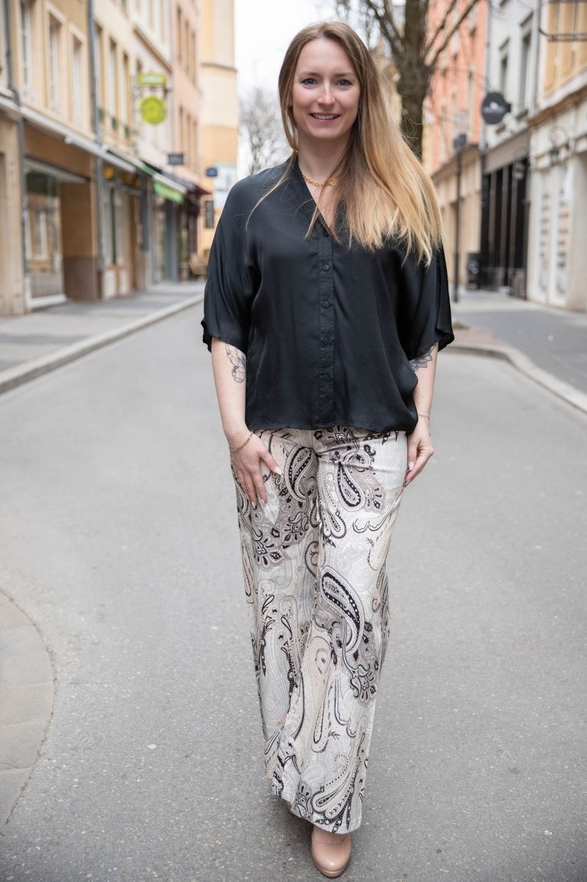 Chemise satine oversize