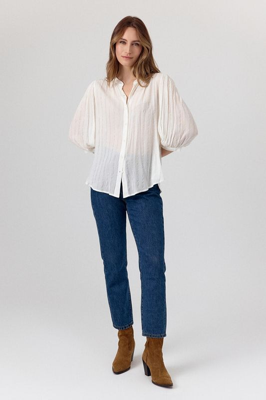 Chemise fluide fil lurex