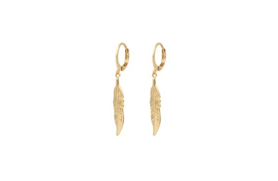 Boucles d’oreille fines feuilles