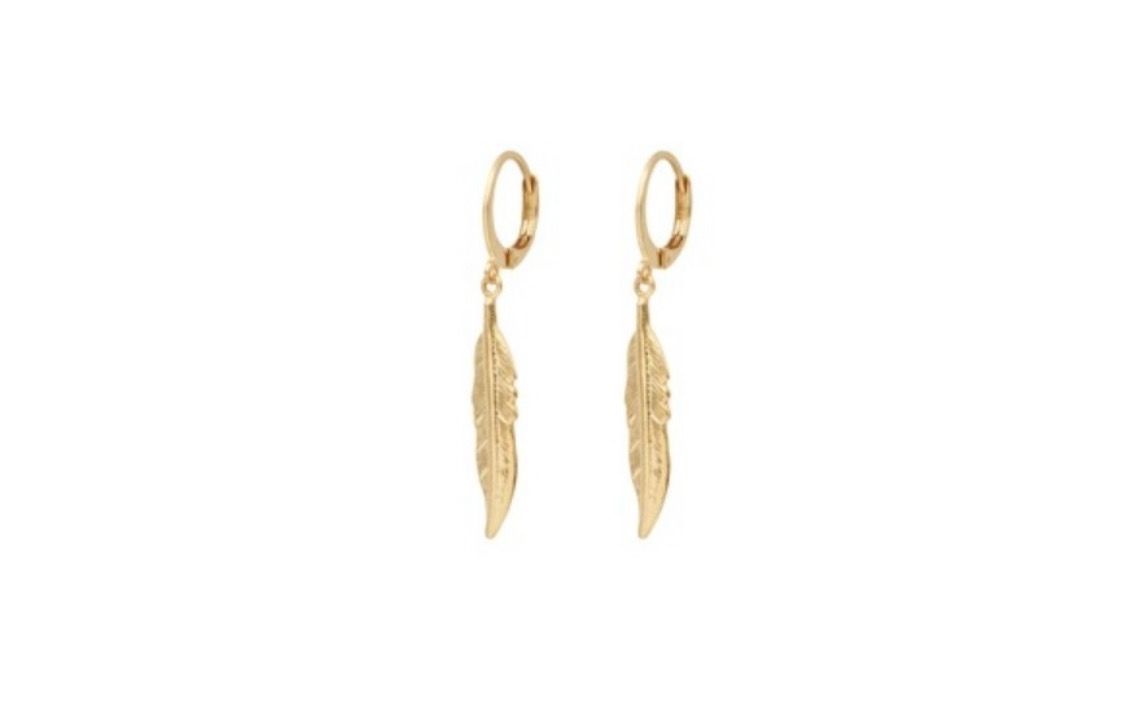 Boucles d’oreille plume