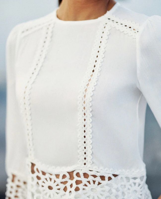 Blouse dentelle