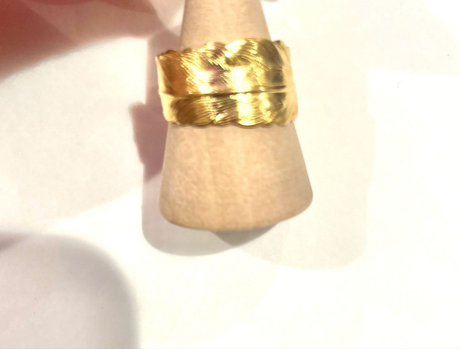 Bague forme feuille