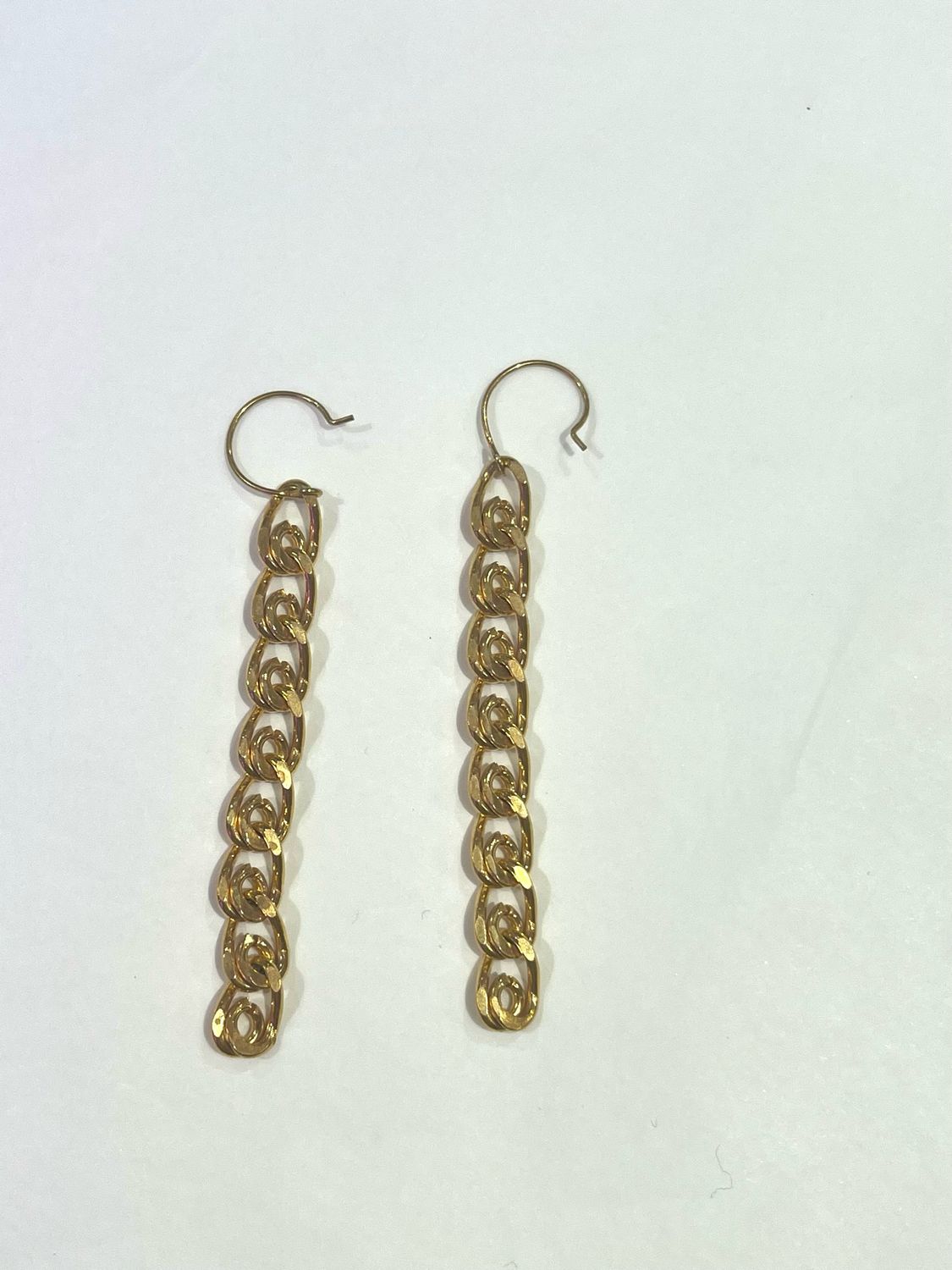 Boucles d’oreille pendantes en maillon
