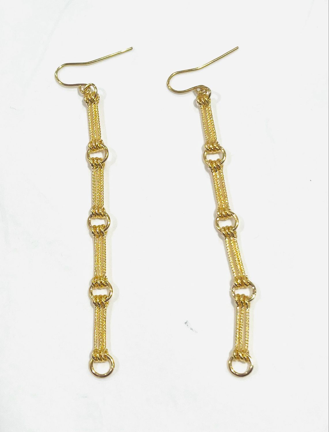 Boucles d’oreille pendantes en maillon